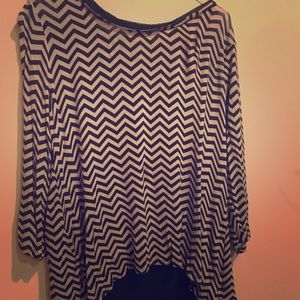 Chevron pattern blouse